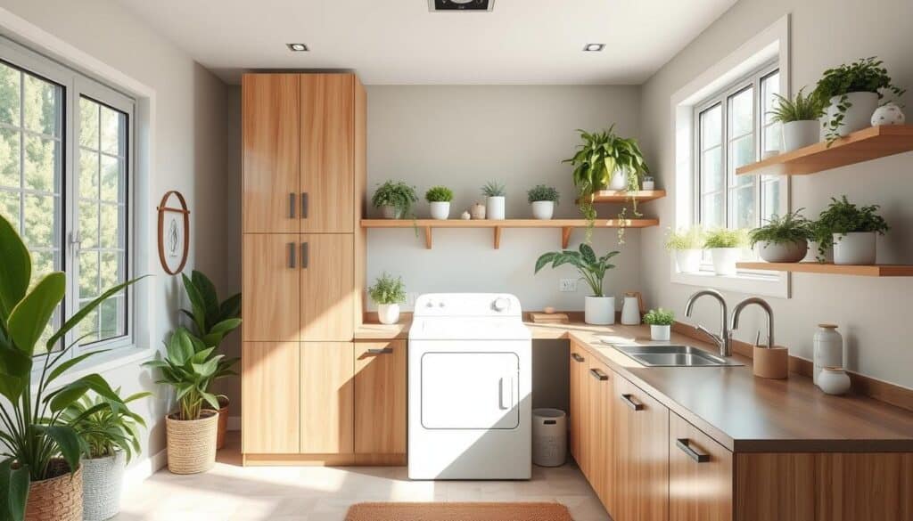 sustainability in laundry room design