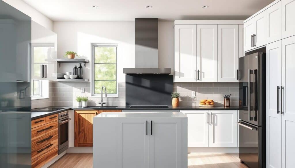 cabinetry materials for modern kitchens