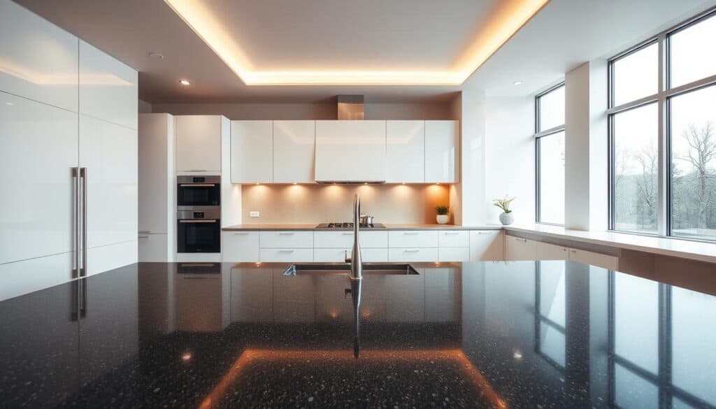 sleek kitchen design