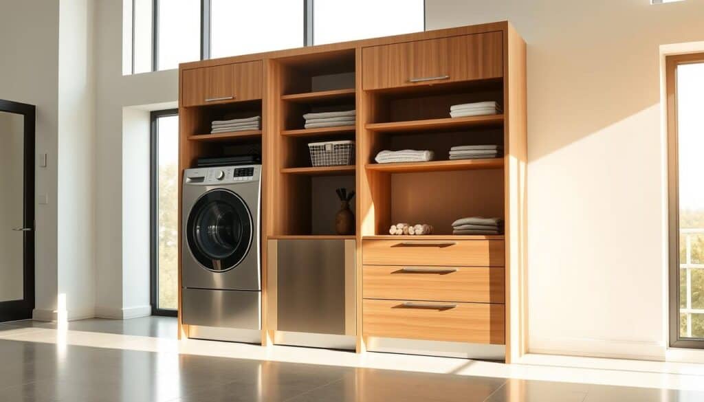 smart laundry cabinet designs